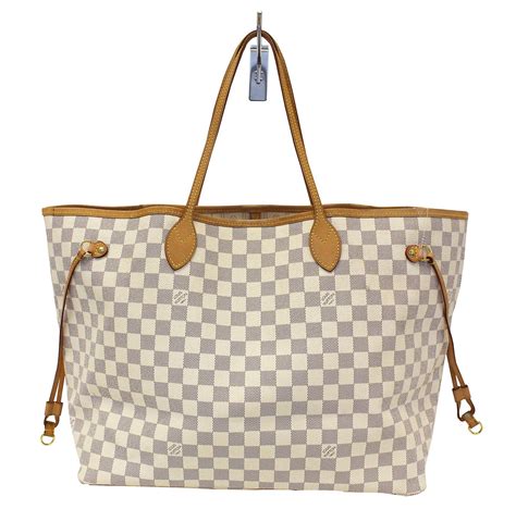 louis vuitton hand bag white|Louis Vuitton handbags white checkered.